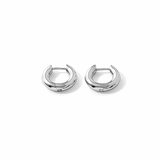Medium Hoop Earrings Silver