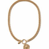 Disc Chain Necklace Gold