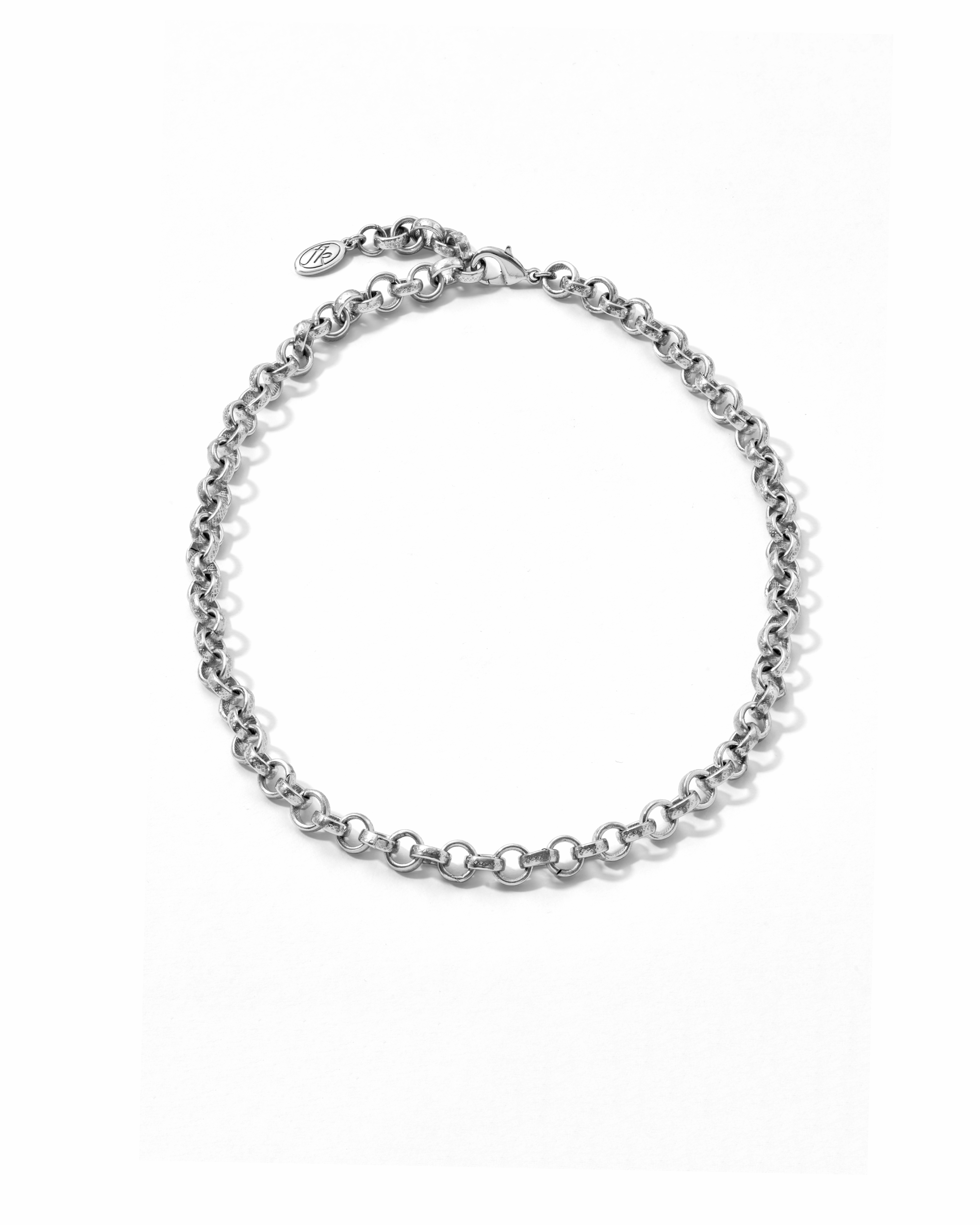 Soft Belcher Necklace Silver