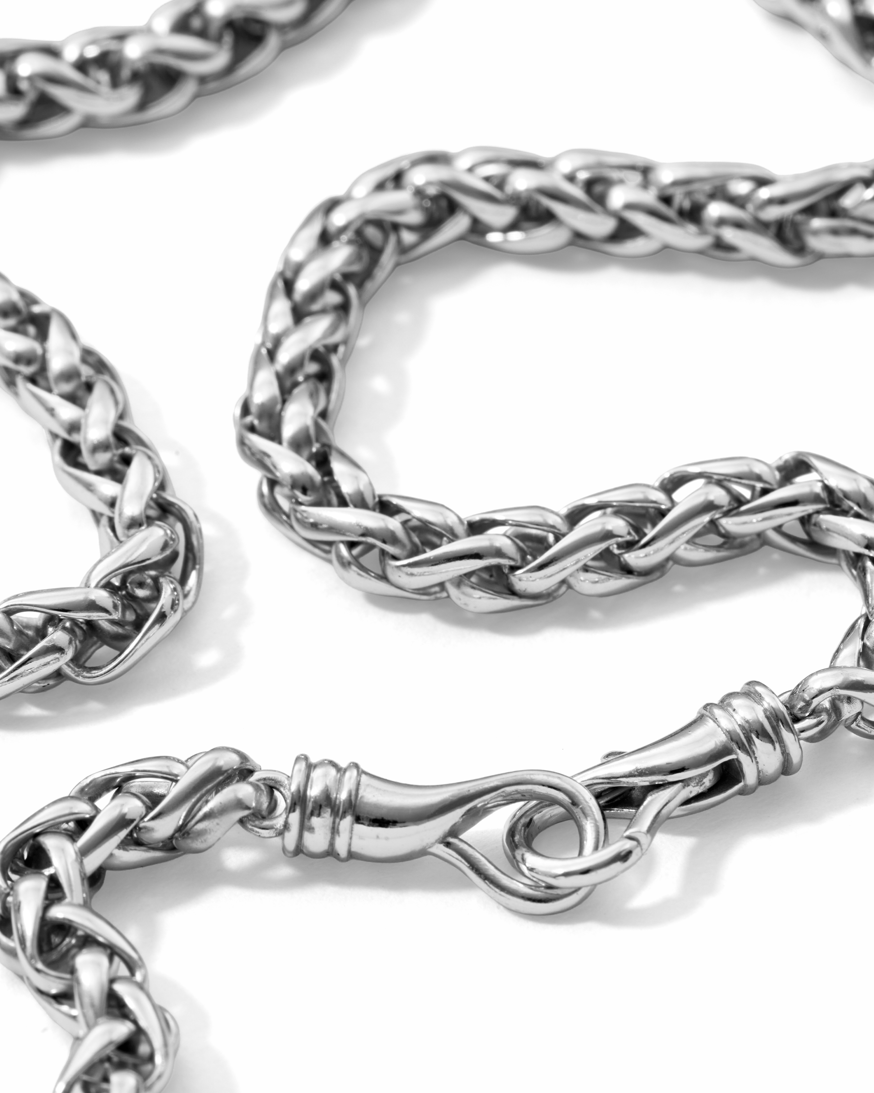 Wheat Chain Necklace Silver