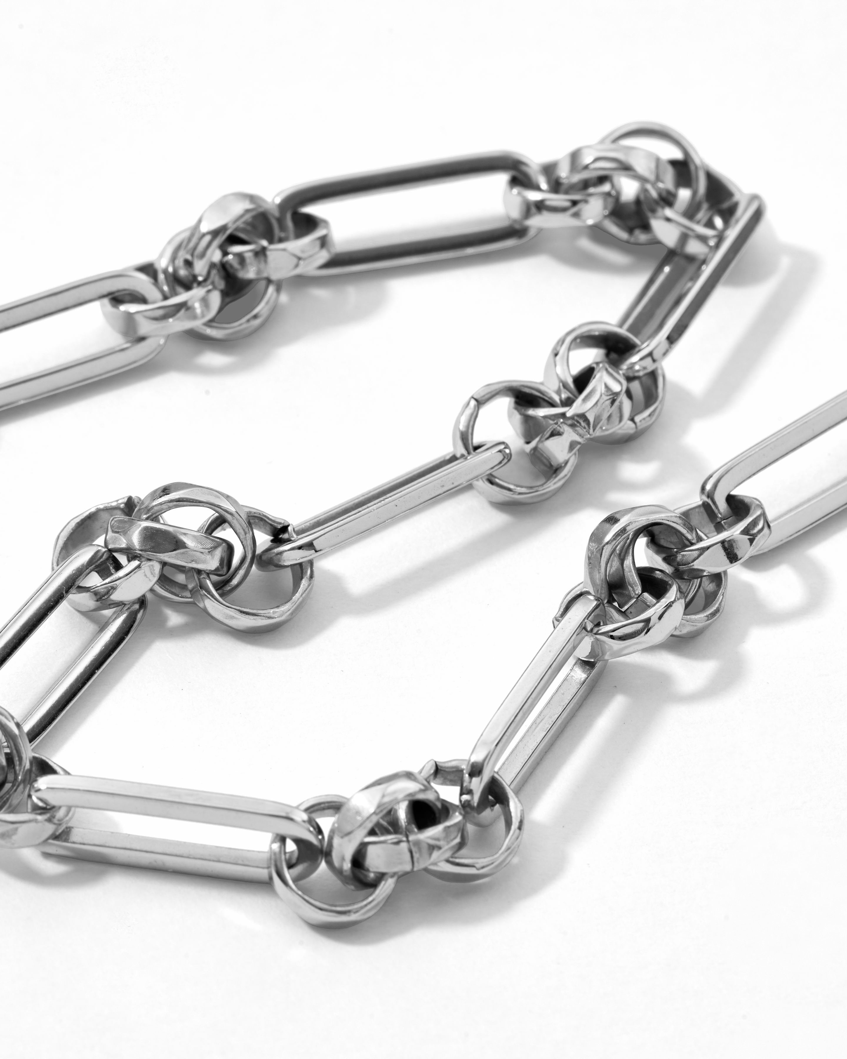 Chunky Belcher T-Bar Necklace Silver