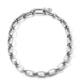 Short Chunky Chain Necklace Silver