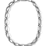 Short Chunky Chain Necklace Silver