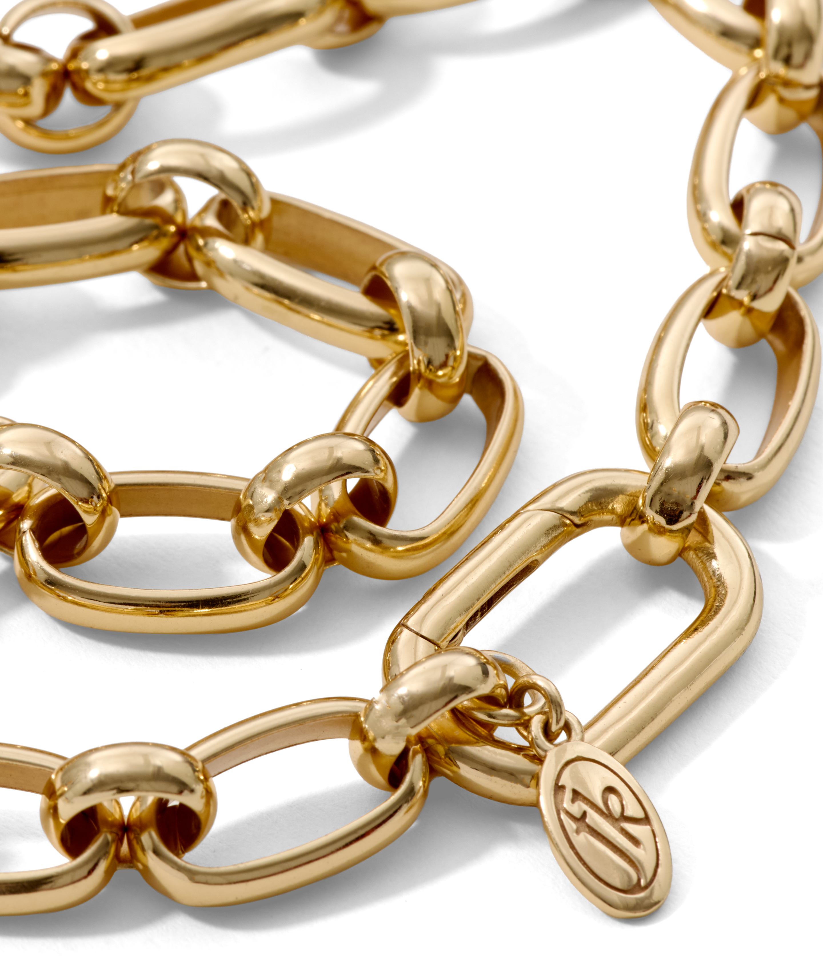 Short Chunky Chain Necklace Gold