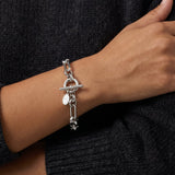 Chunky Belcher T-Bar Bracelet Silver