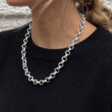Soft Belcher Necklace Silver