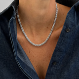 Wheat Chain Necklace Silver