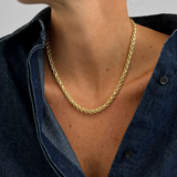 Wheat Chain Necklace Gold